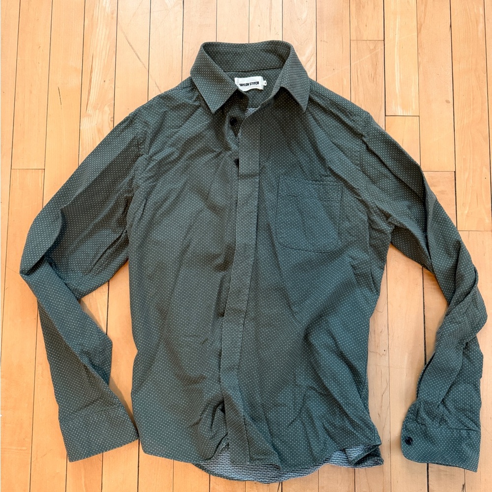 Taylor Stitch The Californiain Olive Jacquard - Size Small